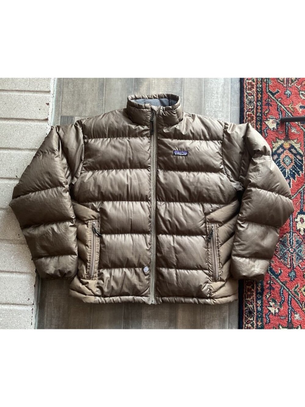 Patagonia Vintage Goose Down Mens Brown Puffer Jacket Men’s Medium Outdoor Gorp